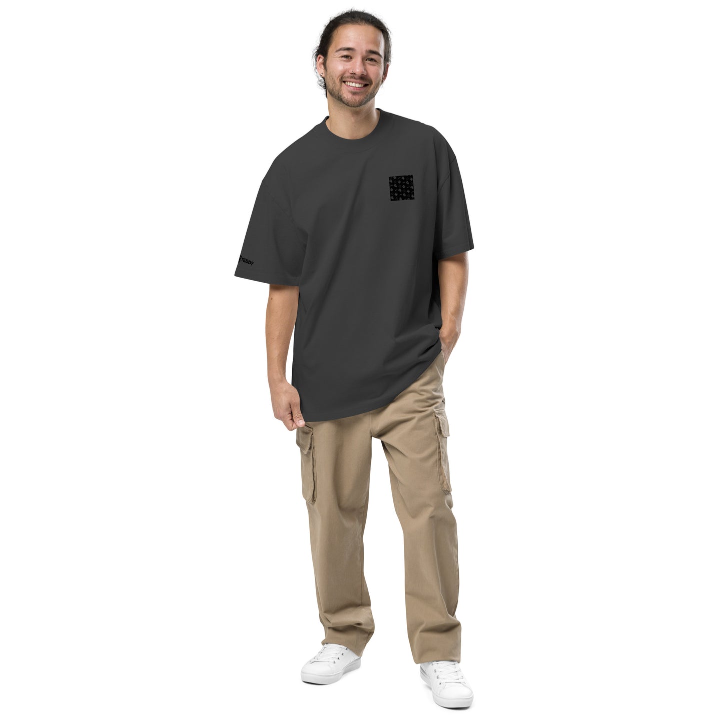 Oversized faded t-shirt black