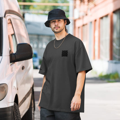 Oversized faded t-shirt black