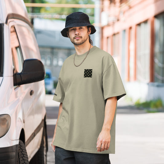 Oversized faded t-shirt green