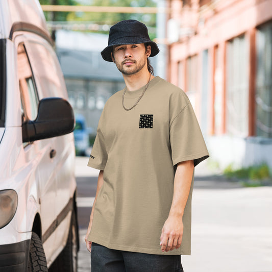 Oversized faded t-shirt brown